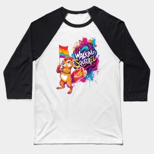 Walking sQUEERel Baseball T-Shirt